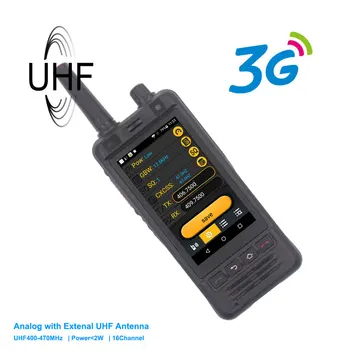 Telefone 3G Móvel W5 PPF Rádio IP67 Impermeável UHF 400-470MHz Walkie Talkie Câmera de 5MP Dual SIM Android 6 smart phone