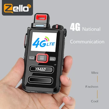 Zello walkie talkie 4g de Longo Alcance de Rádio Móvel dente Azul Transceptor de WIFI do Telefone rádios de 50 km, 100 km de рации sem Fio