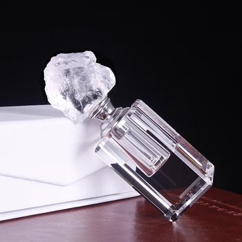 Transparente Cristal Natural Frasco De Perfume Do Óleo Essencial De Difamação Garrafa De Presentes De Casamento, Decoração Do Acessório