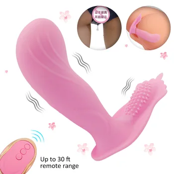 Wearable USB de Borboleta, Vibrador Vibrador Calcinha Brinquedos Sexuais para as Mulheres Masturbador Clitóris Estimulador Vibratório Calcinha Massager
