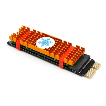 PCI E PCI Express 3.0 X1 para NVME M. 2 M CHAVE NGFF SSD PCIE M2 Montante da Arrecadação para 2230 2242 2280 2260 Dissipador de calor SSD PCIE para Adaptador M2
