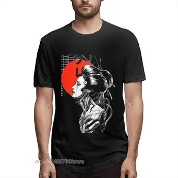 Goth Cyberpunk Vaporwave os Homens Japoneses Engraçado Camiseta O Pescoço T-Shirt de Algodão Puro Dom de Roupas
