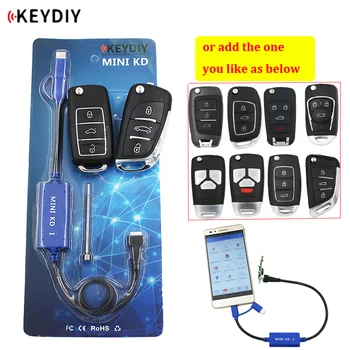 KEYDIY Mini KD Gerador de Chave de controles Remotos do Armazém em Seu Telefone de Suporte Android Fazer Mais De 1000 Auto Remotes + B Série Remoto