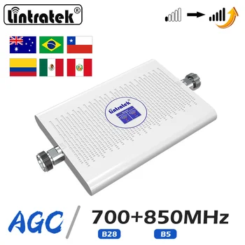 Lintratek 2G 3G 4G Celular Amplificador LTE B28 700 CDMA B5 850mhz Repetidor de Sinal de Rede de Voz de Dados, Telefone Celular Booster