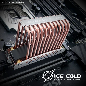 Tubo de calor M2 Dissipador de calor de Cobre SSD Cooler 2280 Disco Rígido de Estado Sólido M. 2 Radiador NVME NGFF de Alumínio M2 de camada Dupla de bloco de Resfriamento