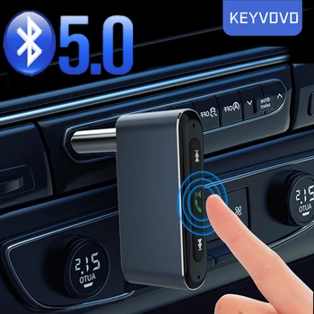 AUX de Carro do Receptor de Bluetooth ficha Jack de 3,5 MM de Áudio Bluetooth Música 5.0 Car Kit mãos-livres sem Fio alto-Falante do PC Fone de ouvido Estéreo do Receptor