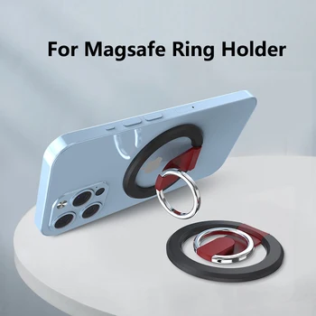 Acessórios do telefone Para MagSafe Magnético Dedo o Anel de Suporte para o iPhone 13 Pro Max Carregamento sem Fio Carro Suporte de Montagem do Suporte do Telefone