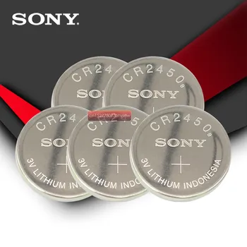 5pc Sony 100% Original CR2450 3V CR 2450 tipo Moeda de Lítio do relógio Chave Berloques de Bateria Pilhas Para o relógio swatch Para LEXUS Carro Contro