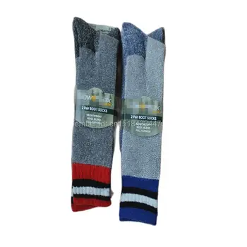 2 pares EUA lã de peso pesado meias de inicialização andando de meias de trabalho meias meias masculinas
