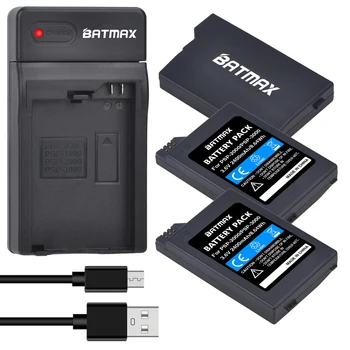 Batmax 2400mAh PSP-2000 Bateria +Carregador USB Para Sony consola psp 2000 3000 PSP 2000 3000 PSP-S110 PlayStation Portátil do Controlador de