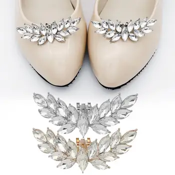 1PC Destacável Sapatos Decorações de Mulheres de Salto Alto Strass Sapato Decorações Clipe de Cristal Brilhante Charme Fivela de Noiva Decoração