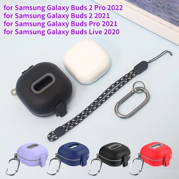 Caixa de carregamento Titular Anti Queda Fone de ouvido Fones de ouvido Capa para Samsung Galaxy Gomos 2 Pro 2022 / Botões ao Vivo/Pro/2 Caso