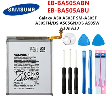 SAMSUNG Original EB-BA505ABN EB-BA505ABU 4000mAh da Bateria Para SAMSUNG Galaxy A50 A505F SM-A505F A505FN/DS/GN A505W A30s A30+Ferramentas