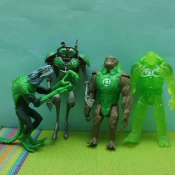 BANDAI Genuíno em Quadrinhos de Herói Lanterna Verde 3.75 Polegadas Soldado 1/18 Figura de Ação do DC Ornamento Modelo de Brinquedos