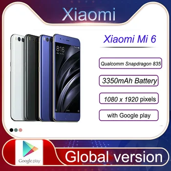 Xiaomi 6 Smartphone 5.15 Polegadas De 1080 X 1920 Pixels Android 7.1.1 Impressões Digitais 3350 MAh Carga Rápida Versão Global Celular