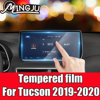 Para Hyundai Tucson 2015 2016 2017 2018 2019 2020 Vidro Temperado de Carro GPS de Navegação de Protetor de Tela do Filme de Protecção do LCD Adesivo