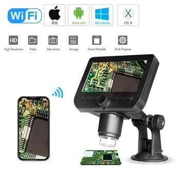 WiFi LCD Microscópio 4.3 