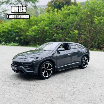 Maisto 1:24 Lamborghini URUS cinza simulação liga de modelo de carro artesanato decoração coleção de ferramentas de brinquedo de presente
