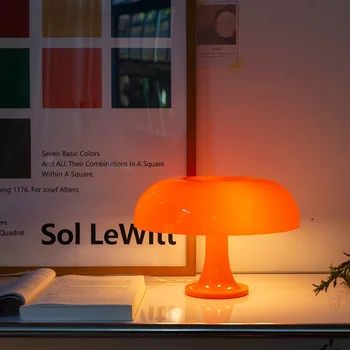 Itália Designer Led Cogumelo Lâmpada de Tabela para o Quarto de Cabeceira Hotel Sala de estar, a Iluminação da Decoração Minimalista e Moderna Mesa de Luzes