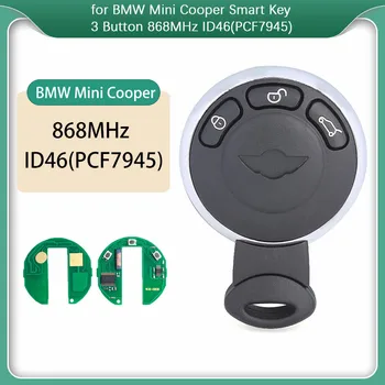 CN006034 Para BMW Mini Cooper Remoto Chave do Carro 3 Botão de 868MHz e ID46 Key Fob