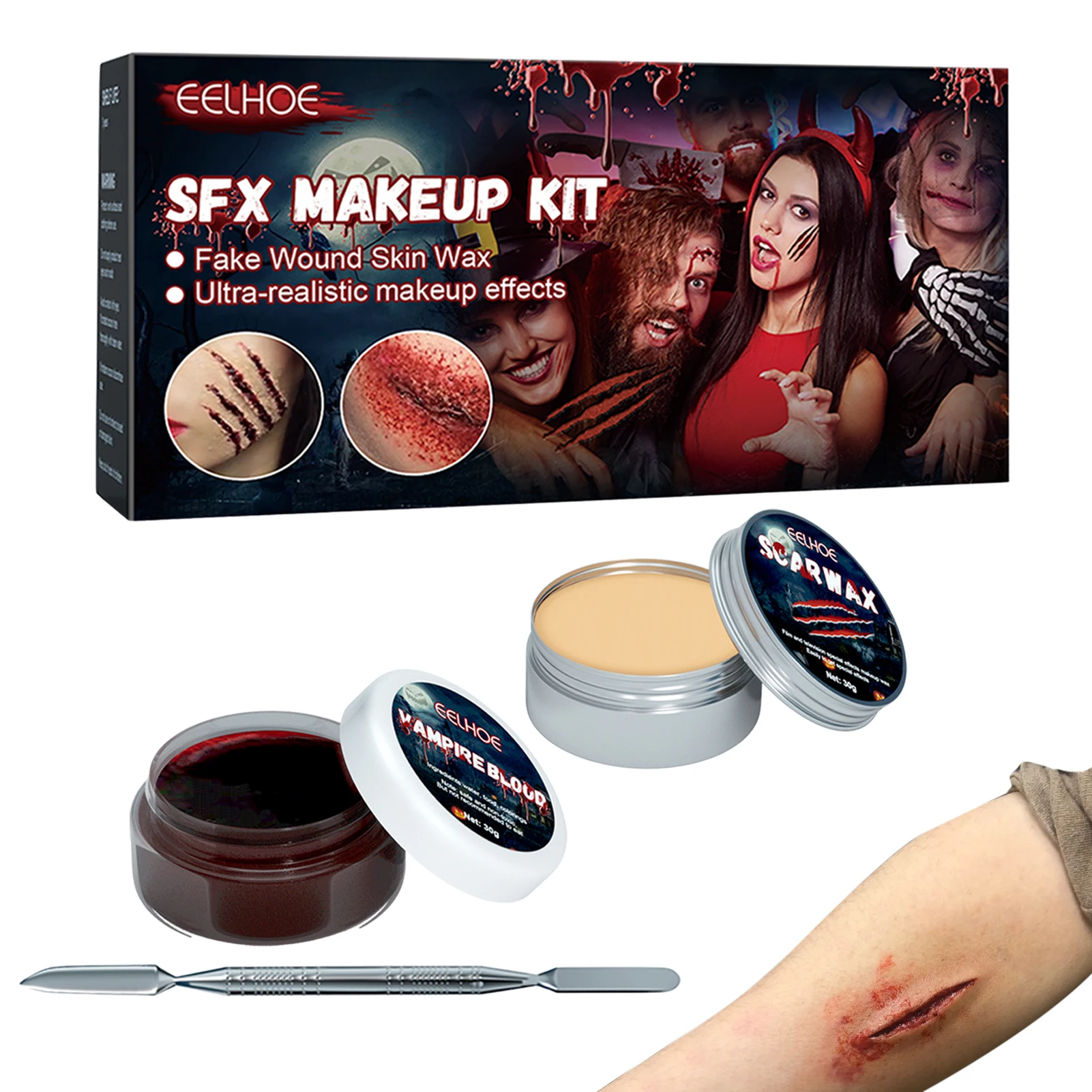 Kit de maquiagem de vampiro